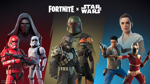 Celebrate STAR WARS Day in Fortnite, but not just exclusively on May the 4th! STAR WARS items from years past are unvaulted until May 17! (Graphic: Business Wire)