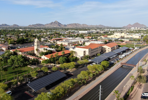 Brophy College Preparatory Announces Completion of Comprehensive Solar Project in Partnership with Ameresco for rooftop and carport solar systems. (Photo: Business Wire)
