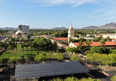 Brophy College Preparatory Announces Completion of Comprehensive Solar Project in Partnership with Ameresco for rooftop and carport solar systems. (Photo: Business Wire)