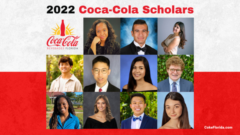 original Coke Florida recognizes 11 Florida students who have been named 2022 Coca-Cola Scholars, a prestigious program led by the Coca-Cola Scholars Foundation. (Photo: Business Wire)