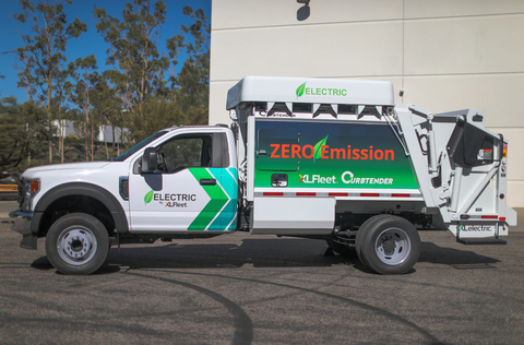 XL Fleet & Curbtender's first all-electric pre-series unit on the Quantum refuse truck (Photo: Business Wire)