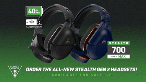 Turtle Beach's all-new premium Stealth 700 Gen 2 MAX, Stealth 600 Gen 2 MAX, and Stealth 600 gen 2 USB wireless gaming headsets for Xbox are now available globally