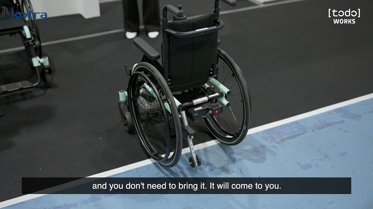 Todo Drive, a wheelchair power add-on, and Todo-I, a special seating wheelchair for children, developed by Todo Works of Korea are easy to control and reduce the burden of the disabled due to the lightness, reasonable price, customization for children, etc.