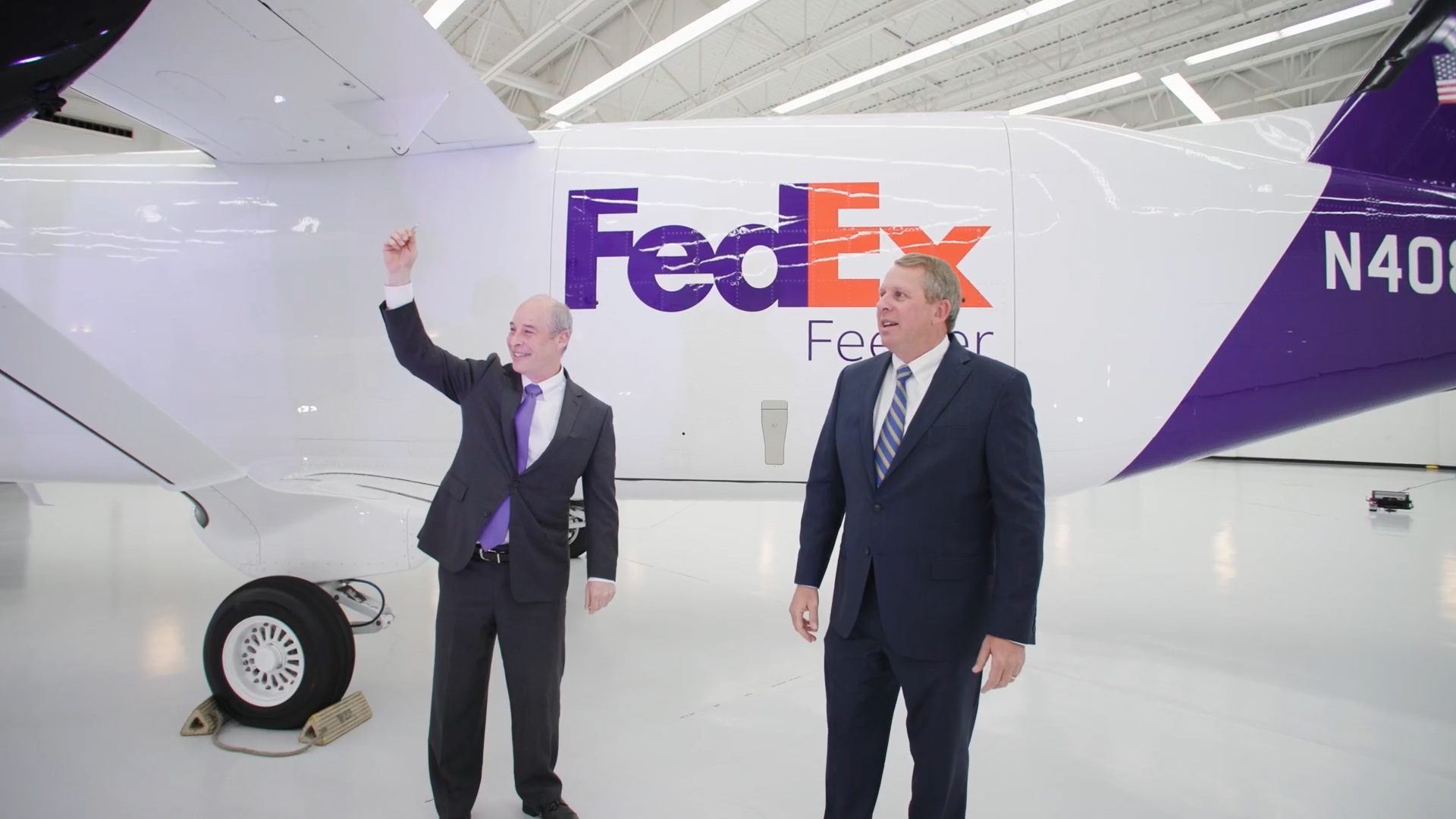 Fedex Airplane White Background