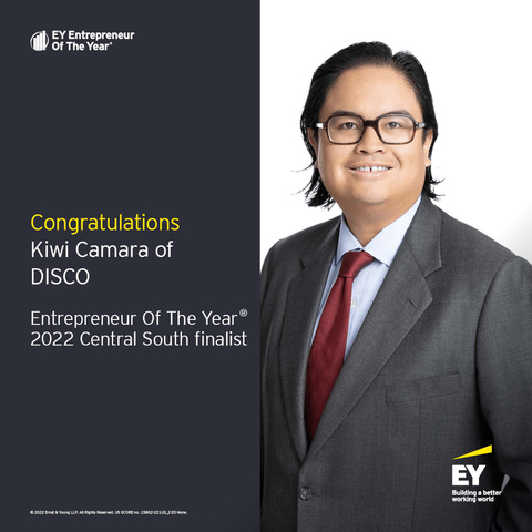Kiwi Camara, DISCO Chief Executive Officer, is a EY Entrepreneur of the Year 2022 Central South finalist! (Photo: Business Wire)