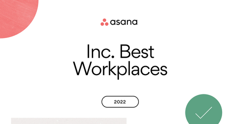 This year's award recognizes Asana for excelling in creating an exceptional company culture that unites its hybrid workforce across teams and time zones. (Photo: Business Wire)