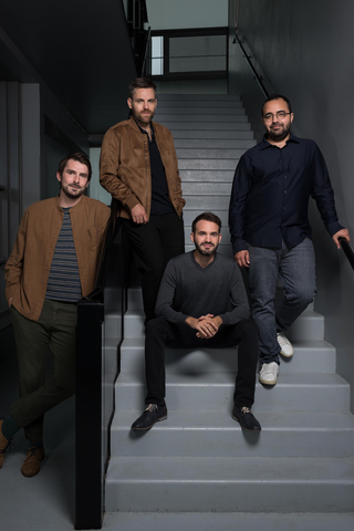 Mindee Co-Founders Victor Briançon-Marjollet (COO), Jonathan Grandperrin (CEO), Olivier Rey (CTO) and Mohamed Biaz (CSO) (Photo: Business Wire)