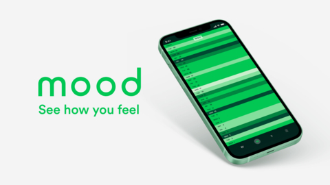 The Mood app lets you see how you feel with one tap a day, so that you can see the big picture and take charge of your mental well-being. (Photo: Business Wire)