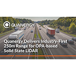 Quanergy Delivers Industry-First 250 Meter Range for OPA-Based Solid State LiDAR