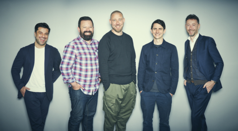 Candid Group's Founder and Board President ??Gérard Ghazarian alongside Creature's worldwide CEO, Dan Cullen-Shute, CCO and founders Ben Middleton and Stu Outhwaite-Noel and Candid Group's CEO Rudiger Wanck. (Photo: Business Wire)