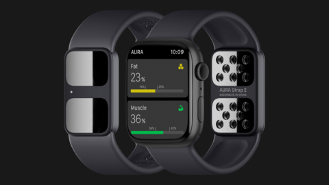 The AURA Strap 2, a fully redesigned and re-engineered accessory band that provides a totally new health and wellness data tracking experience allowing users to set goals and track their workout performance on their Apple Watch. (Photo: Business Wire)