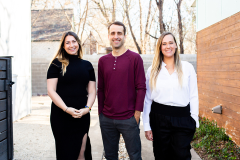 OURS co-founders. From left to right: Elizabeth Earnshaw, LMFT, CGT; Adam Putterman; Jessica Holton. (Photo: Business Wire)