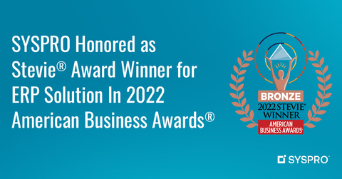 original SYSPRO’s ERP platform was chosen for its ability to enable digital transformation. (Graphic: Business Wire)