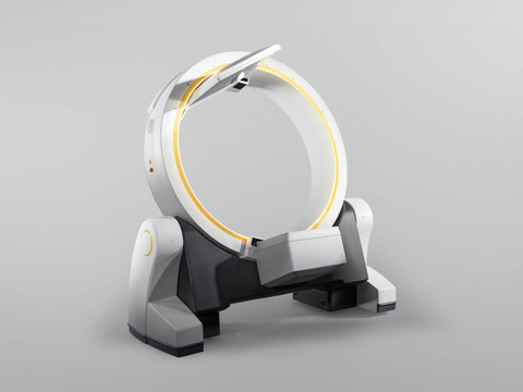 The mobile imaging robot, Loop-X, enables flexible patient positioning and non-isocentric imaging, reducing radiation exposure and increasing the range of indications that can be treated. (Source: Brainlab)