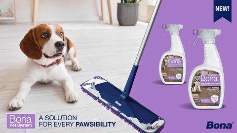 Introducing the Bona Pet System, a collection of floor cleaners and sustainably designed tools specifically for the needs of homes with pets. (Graphic: Business Wire)