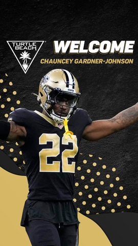 Turtle Beach and ROCCAT partner with New Orleans Saints’ defensive star Chauncey Gardner-Johnson (Graphic: Business Wire)