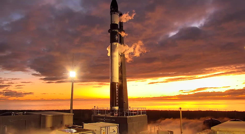 Rocket Lab's Electron launch vehicle on the pad at Launch Complex 1 for a dress rehearsal ahead of the CAPSTONE mission. (Photo: Business Wire)