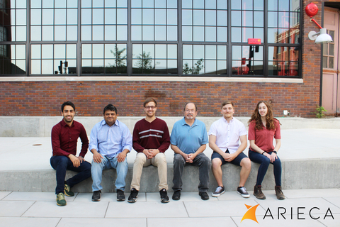 Arieca's Team in Pittsburgh’s Headquarters. From left to right: Navid Kazem, Vivek Singh, Dylan Shah, Jeffrey Gelorme, Nolan Steeley, and Allyssa Kerr (Photo: Business Wire)