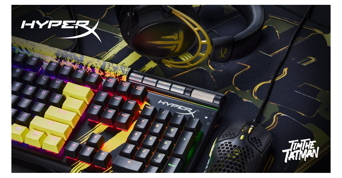 HyperX Releases Constrained Edition Gaming Collection with Tim “TimTheTatMan” Betar Esports Celeb and Streaming Feeling
