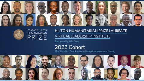 On May 18, the Conrad N. Hilton Foundation and Atlas Corps announced the second cohort of the Hilton Humanitarian Prize Laureate Virtual Leadership Institute. To learn more about the Institute and Hilton Prize Scholars, visit http://hilton.atlascorps.org/. (Graphic: Business Wire)