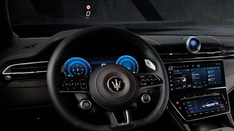 Maserati used Rightware's Kanzi user interface (UI) toolchain to create the primary human-machine interface (HMI) for its 2023 Grecale compact luxury SUV. Kanzi software powers the graphics in the digital instrument cluster and head-up display (HUD). (Photo: Business Wire)
