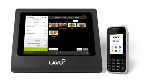 Lavu’s tablet-based POS and Verifone e285 device (Photo: Business Wire)