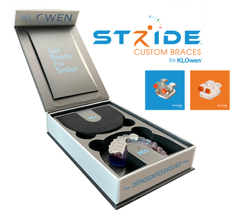 Stride Custom Braces from KLOwen leverage 3D printing, artificial intelligence and digital indirect bonding to offer the only 7 – 7 custom solution with options for both metal and clear brackets. (Photo: Business Wire)