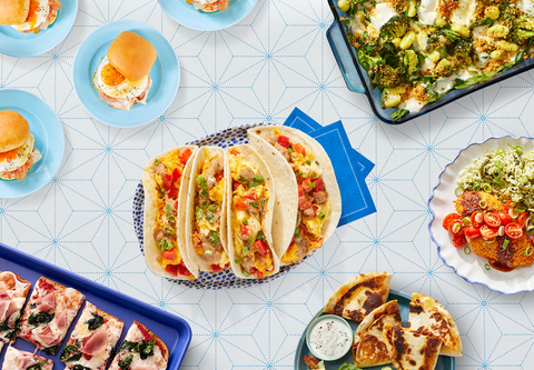 Blue Apron expanded its menu to offer the largest number of options to-date, with additional Four-Serving recipes and expanded Add-ons. (Photo: Business Wire)