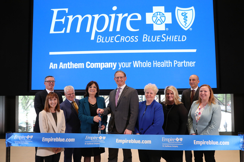Empire BlueCross BlueShield hosts a ribbon-cutting ceremony to officially open the company’s new Midtown headquarters at PENN 1. (Photo: Business Wire)