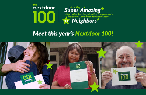 The first-ever Nextdoor 100 winners have been revealed (Photo: Business Wire)