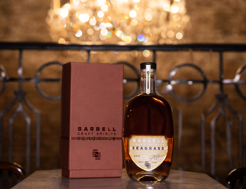 Barrell Craft Spirits®, the award-winning independent blender of unique aged, cask-strength sourced whiskey and rum, will introduce BCS Gold Label Seagrass, the pinnacle of the BCS Seagrass Series, which also includes Barrell Seagrass and the limited-release BCS Gray Label Seagrass. (Photo: Business Wire)