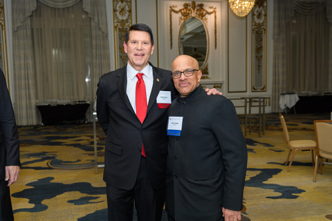 Keith Krach and Opportunity International CEO, Atul Tandon (Photo: Business Wire)