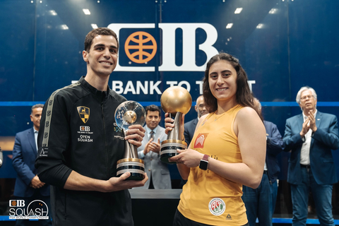 original Ali Farag and Nour ElSherbiny win back-to-back world squash championships (Photo: AETOSWire)
