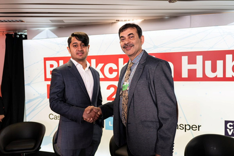 Mrinal Manohar, co-founder & CEO, CasperLabs and Jayesh Ranjan, Principal Secretary, Information Technology, Electronics and Communications Department, Telangana. CasperLabs and State of Telangana will work together to promote building applications on the Casper blockchain technology infrastructure (Photo: Business Wire)