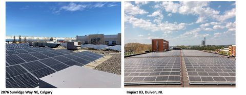 Solar Panel Array in Canada and the Netherlands (Photo: Business Wire)