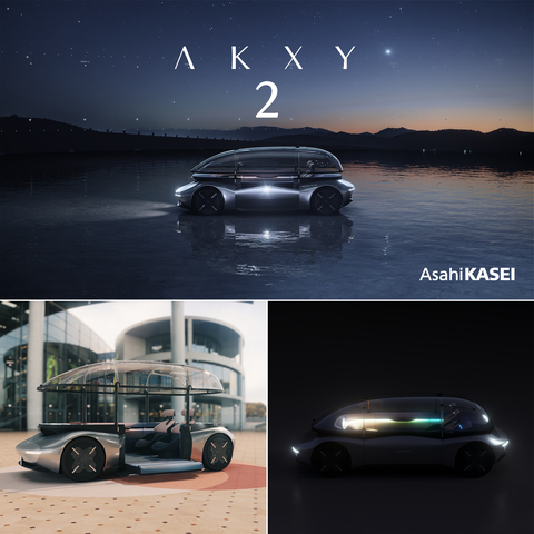 AKXY2, the new concept car from Asahi Kasei launched in line with the 100th anniversary of the company, considers the needs of a changing society in the design and functionality of the vehicle. Autonomous Electric Vehicles of the future will be utilized as an extended living space, including entertainment and socialization, and will be built with flexibility around the unique imaginative uses of the end users. (Photo: Business Wire)
