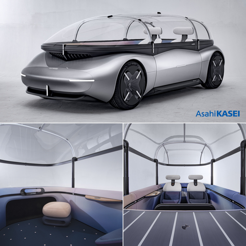 The interior of AKXY2 is designed as an open space that can be modified freely based on the imagination of its passengers. Sustainability, Satisfaction and Society are the key concepts behind this vehicle. Virtually everything that can been seen, touched or felt in the vehicle is either manufactured or co-developed by Asahi Kasei. (Photo: Business Wire)