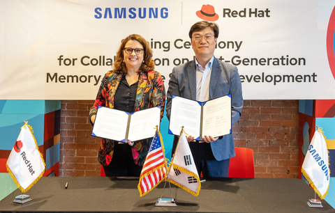 Samsung Electronics and Red Hat Announce Collaboration in the Field of Next-Generation Memory Software (Photo: Business Wire)