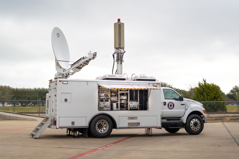 T-Mobile’s large Satellite Cell on Light Truck (SatCOLT) can be driven to wherever it is needed in the event of a disaster or other major incident. (Photo: Business Wire)