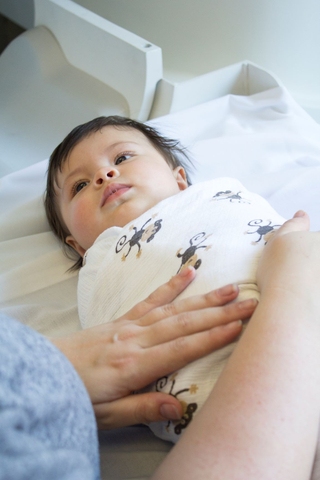 Baby falling asleep prior to MRI for research study at UNC School of Medicine. (Photo: Business Wire)