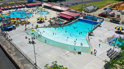The expanded new Wave Pool and Crossing Activity Pool at The Water Main Aquatic Park at Diggerland USA (Photo: Business Wire)