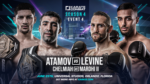 original Two world title fights headline Karate Combat's June 25 event at Universal Studios in Florida, USA. (Graphic: Business Wire)