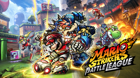 The Mario Strikers: Battle League game launches for the Nintendo Switch family of systems on June 10. (Graphic: Business Wire)