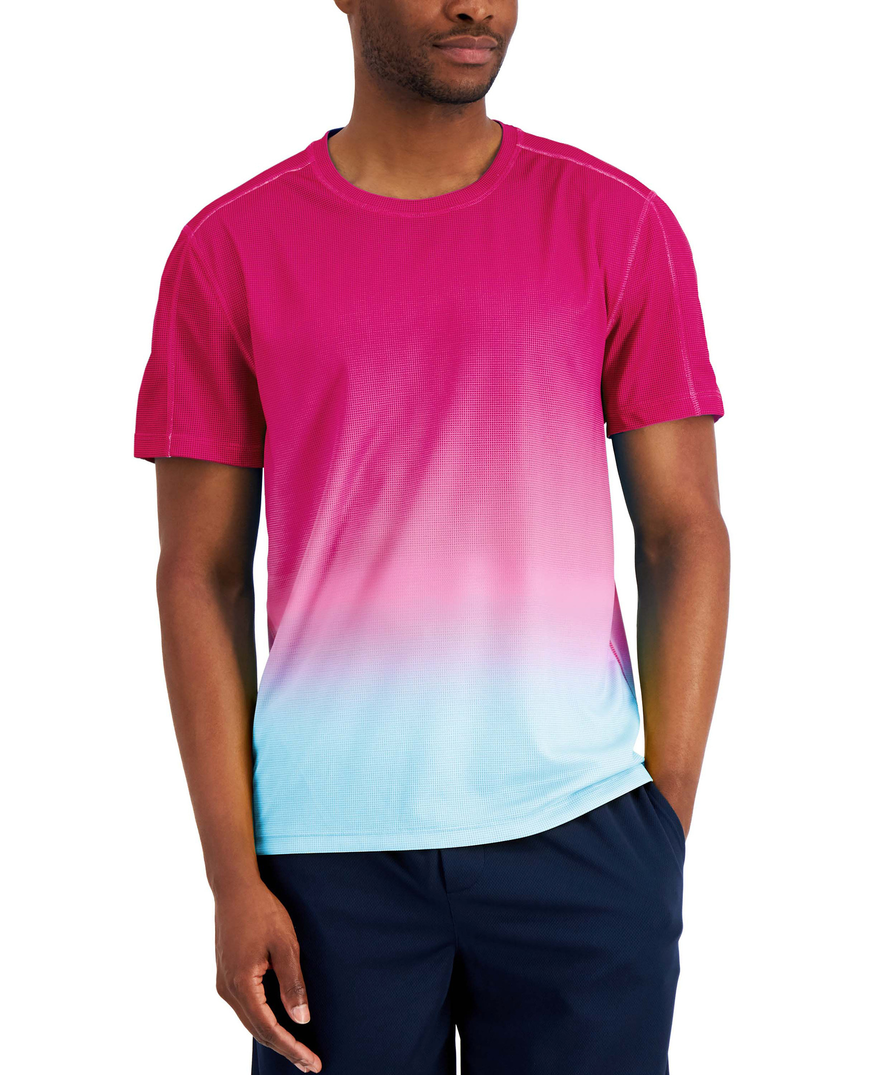Pro Standard Men's Blue, Pink Atlanta Braves Ombre T-shirt - Macy's