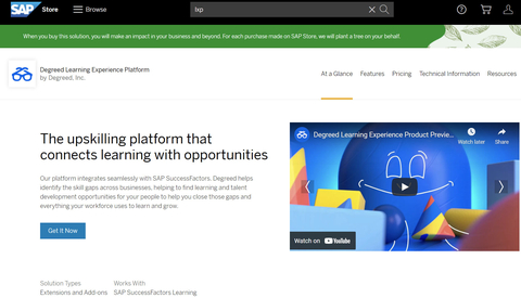 Degreed Learning Experience Platform Now Available on SAP® Store