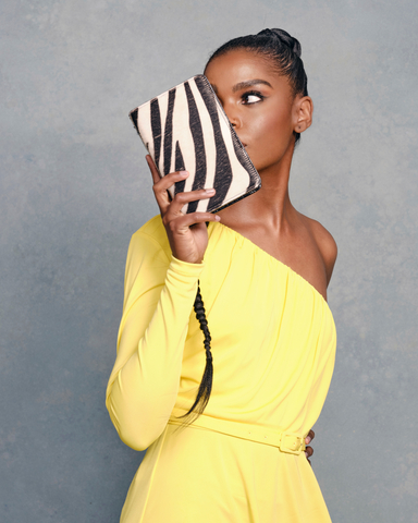 EMERGE in Color at Beverly Center to Exclusively Showcase Black Designers, June 17-July 23  Photo: Dress by Undra Celeste New York, handbag by Mira Estell, Makeup by Lamik Beauty (Photo: Business Wire)