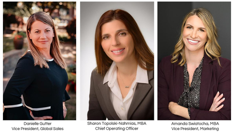 Igentify's three new management hires: Danielle Gutter, Sharon Topolski-Nahmias, and Amanda Swiatocha (Photo: Igentify)