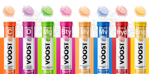 VÖOST is now available in retailers nationwide. The new vitamin boost brand with eight varieties supports daily wellness and uplifts the ordinary vitamin experience into something extraordinary. (Photo: Business Wire)