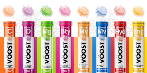 original VÖOST is now available in retailers nationwide. The new vitamin boost brand with eight varieties supports daily wellness and uplifts the ordinary vitamin experience into something extraordinary. (Photo: Business Wire)
