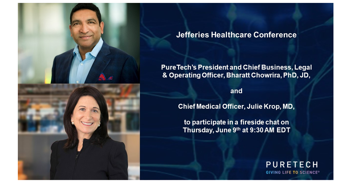 PureTech to Present at the Jefferies Healthcare Conference Business Wire